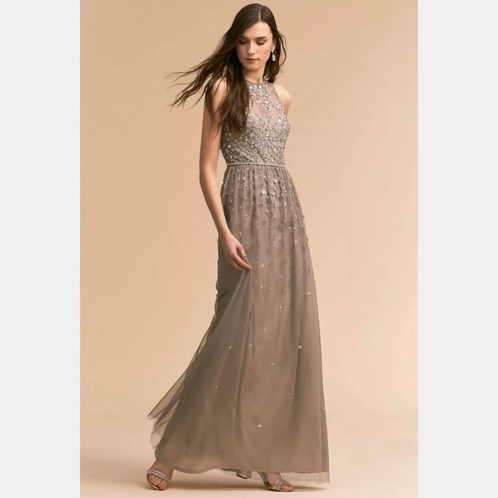 New BHLDN Ginny Bridal Wedding Gown Gray